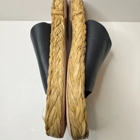 Paloma Barcelo Women’s Kaie Navy Napa Leather Slides. Size 37 EU/ 6.5 US - Picture 6 of 8